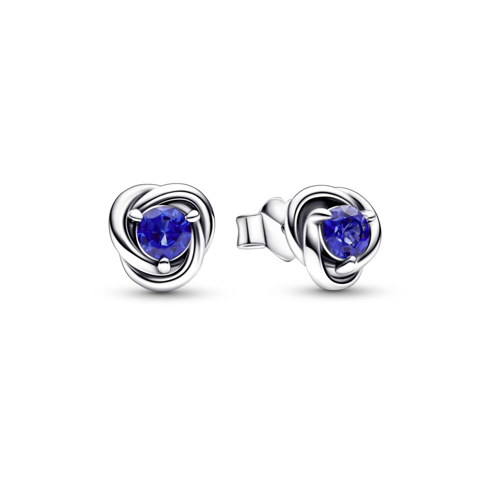 September Birthstone Eternity Circle Stud Earrings | PANDORA