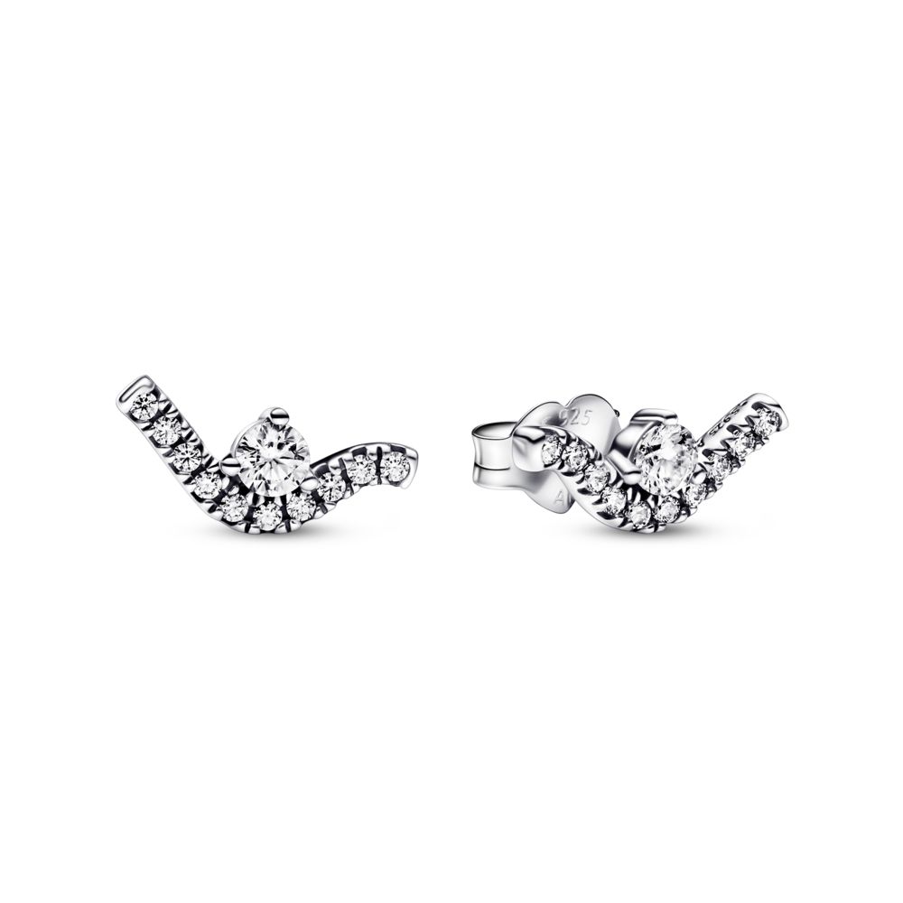 【HYERES LOR】24SS★ Aceh Silver (Y) Pave One Touch Earrings HYERES LOR】24SS☆ Aceh Silver (Y) Pave One Touch Earrings