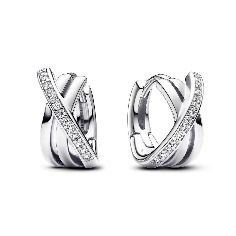 ◆STONEHENgE◆ 14K One Touch Earrings SA24D43U May Birthstone Eternity Circle Stud Earrings | Official