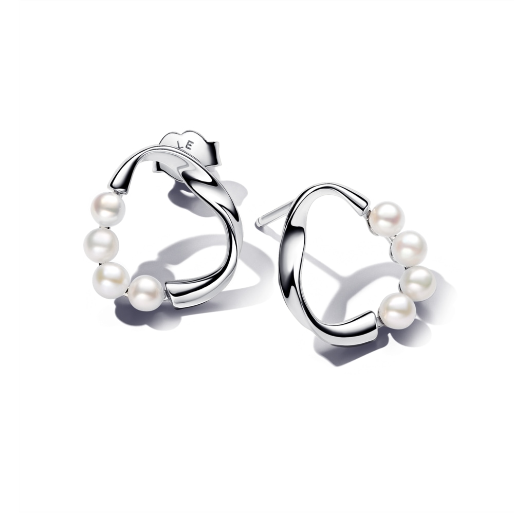 ☆TATIANA☆ Silver 925 Celia Pearl Earrings EC1680 Sterling Silver Earrings With Pearls -