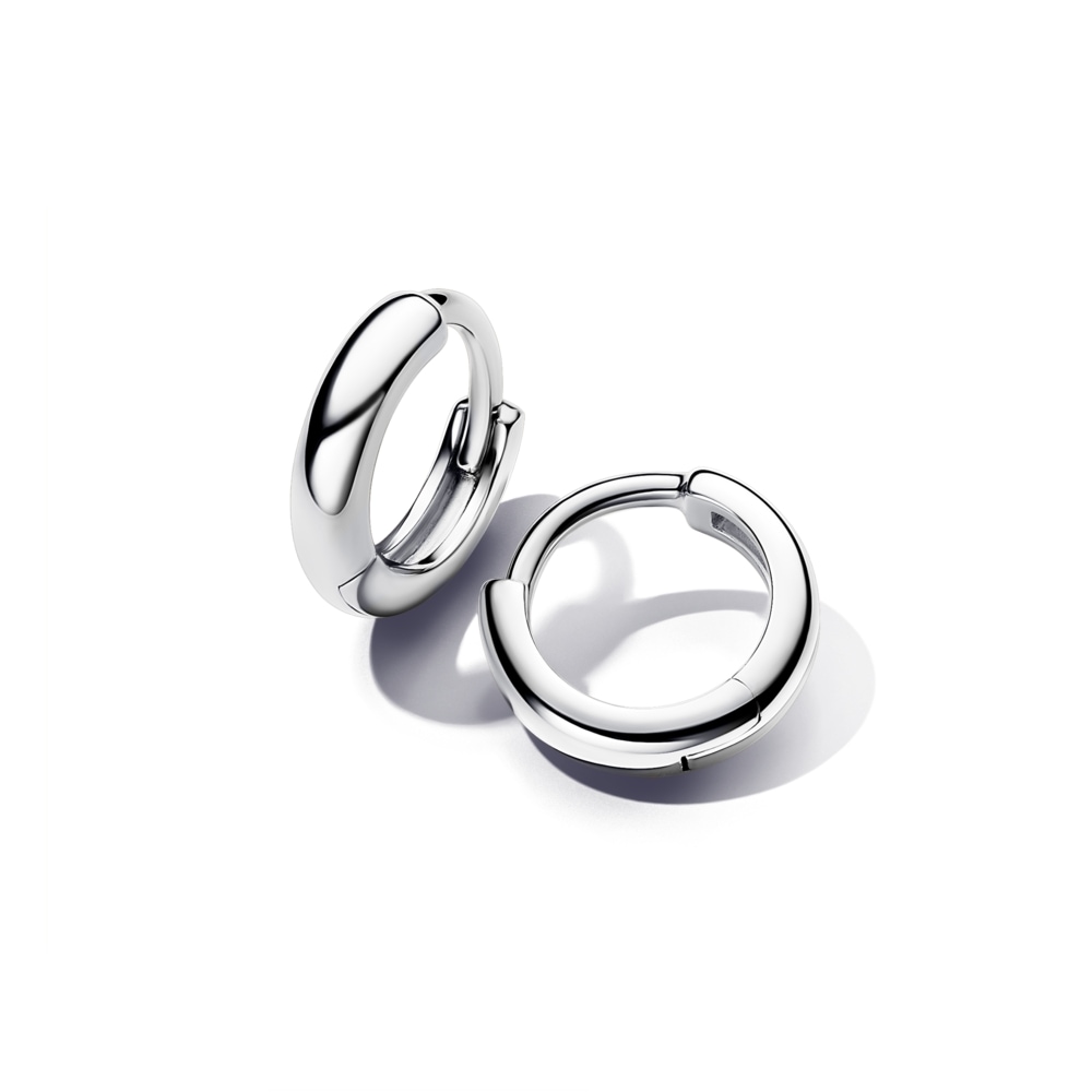 Round Huggie Hoop Earrings | PANDORA