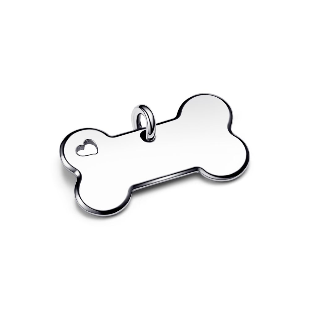 Engravable Dog Bone Pet Collar Tag | PANDORA