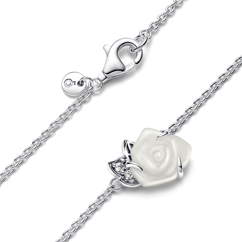 ネックレス・ペンダント Blooming Party Silver Pink Necklace (SILVER925) Amazon.com: Bestyle Infinity Love Heart Sterling Silver