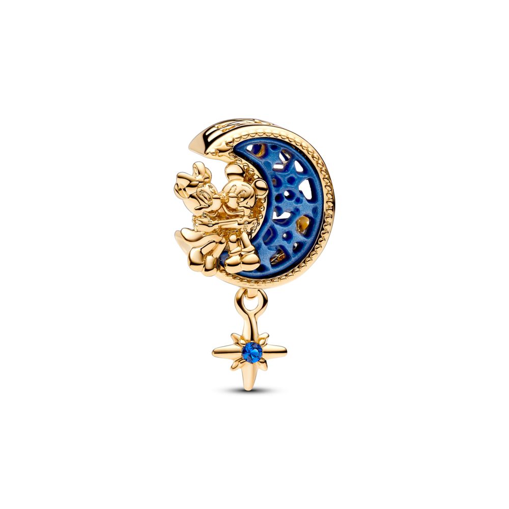 Disney Mickey Mouse & Minnie Mouse Crescent Moon Charm | PANDORA