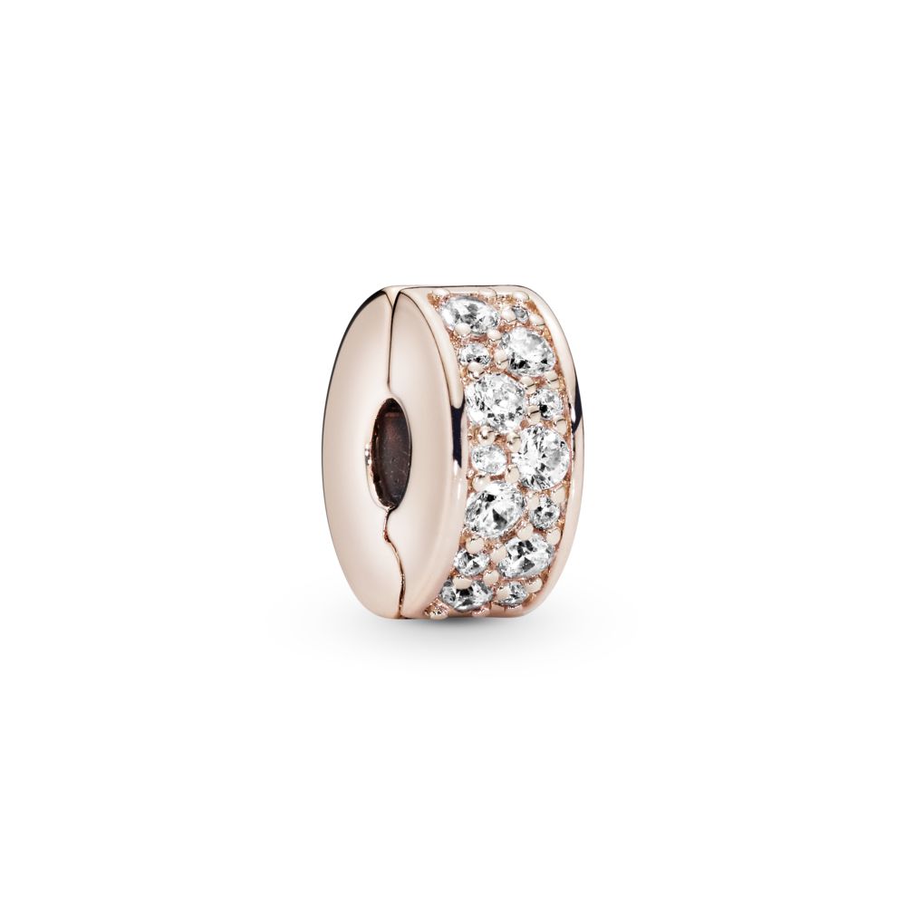 Clear Pavé Clip Charm | PANDORA