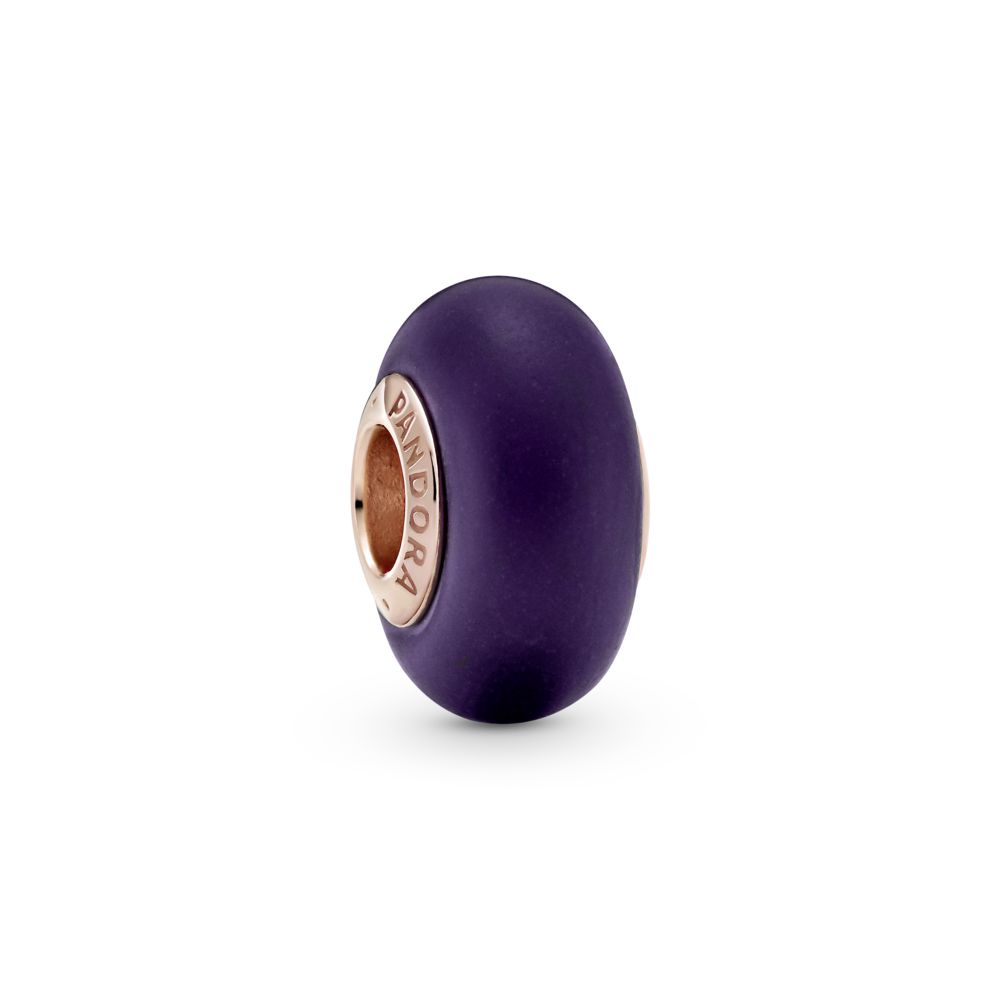Matte Purple Murano Glass Charm | PANDORA