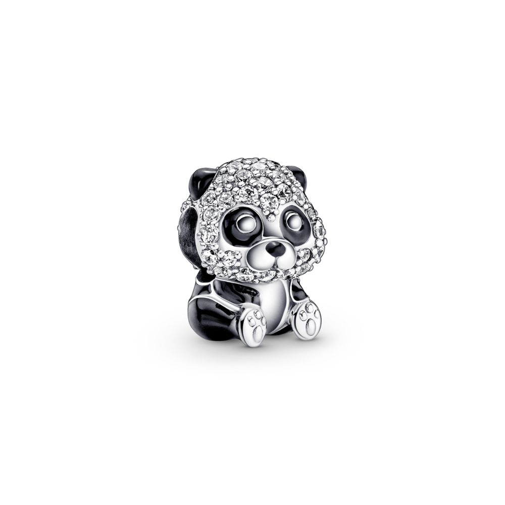 Pandora Panda Necklace Sterling Silver Panda Charm Necklace