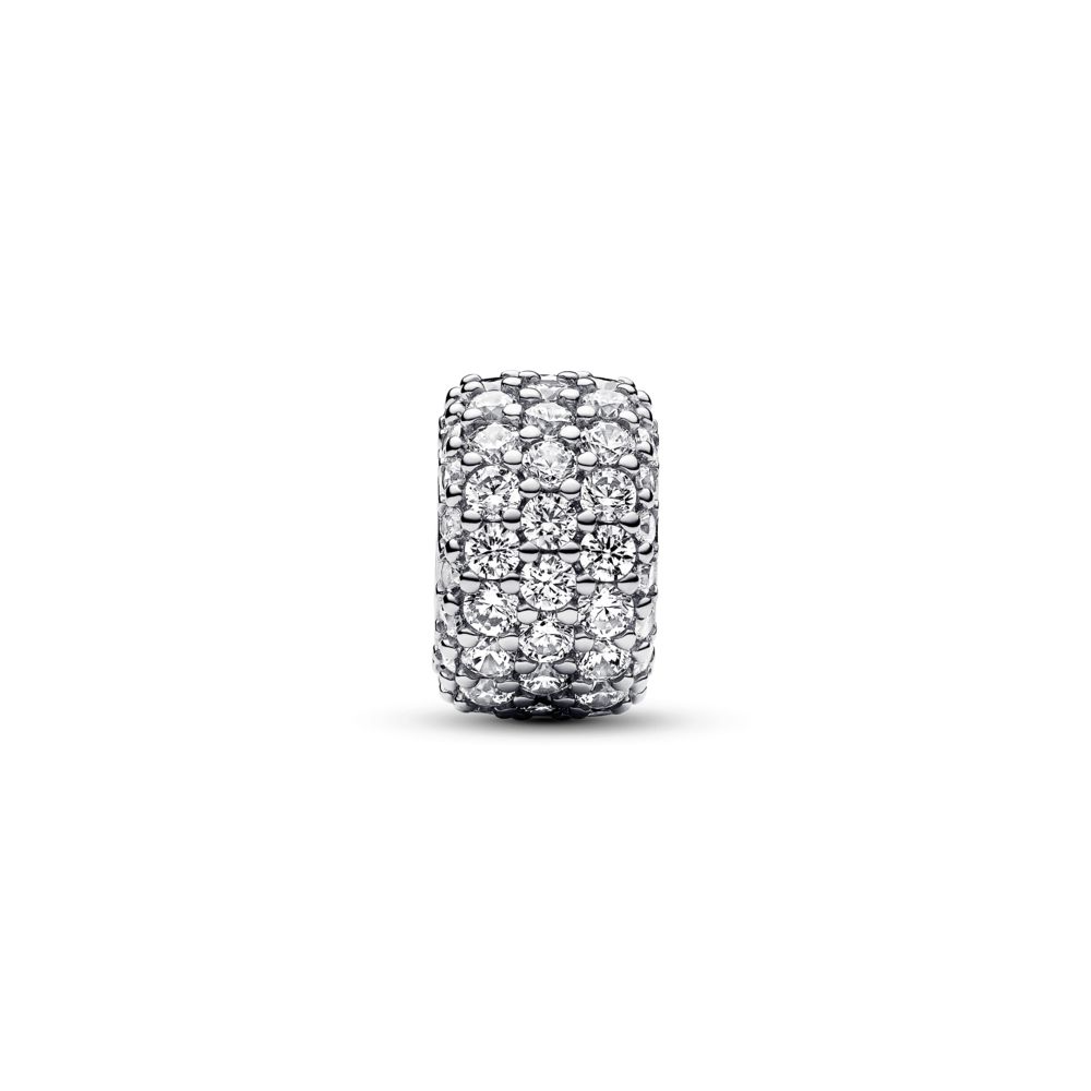 Sparkling Pavé Triple-row Charm | PANDORA
