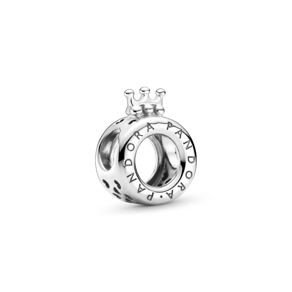 PANDORA Logo & Crown O ブレスレットチャーム 799036C00 Pandora Logo & Crown O Charm | PANDORA