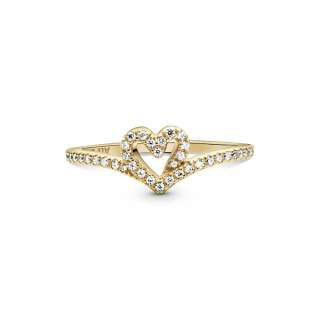 Pandora Timeless Wish Sparkling Heart Ring
