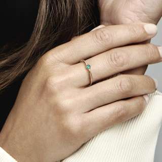 Green Solitaire Ring