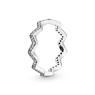 Shimmering Zigzag Ring