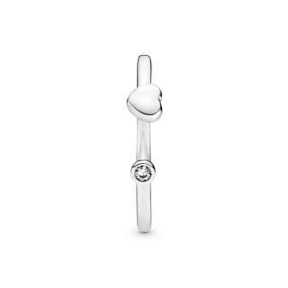 Polished Heart Open Ring