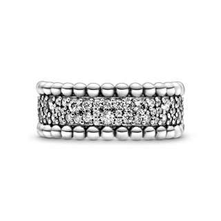 Beaded Pavé Band Ring