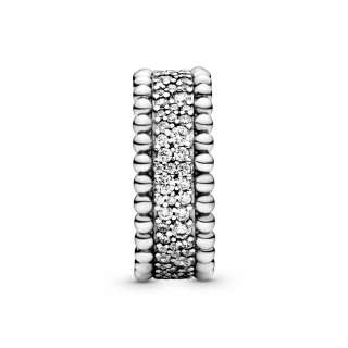 Beaded Pavé Band Ring