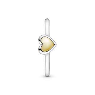 Domed Golden Heart Ring PANDORA
