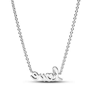 Sparkling Handwritten Love Collier Necklace