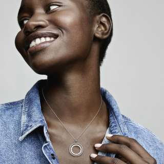 Pandora Logo Circle Necklace 