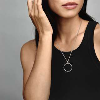 Pandora Moments Medium Beaded O Pendant