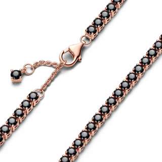 Black Sparkling Tennis Bracelet 