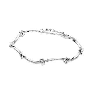 Sparkling Daisy Flower Bracelet
