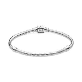 Pandora Moments Barrel Clasp Snake Chain Bracelet 