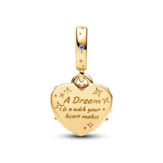 Disney Cinderella's Carriage & Heart Double Dangle Charm 