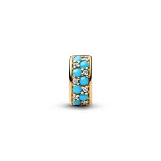 Aqua Blue Clip Charm