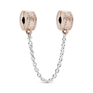 Pandora Logo Safety Chain Clip Charm