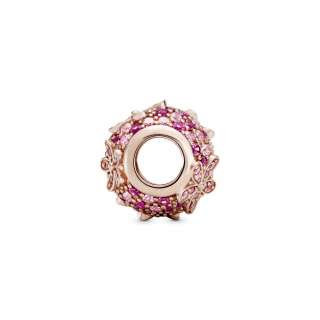 Pink Pavé Daisy Flower Charm