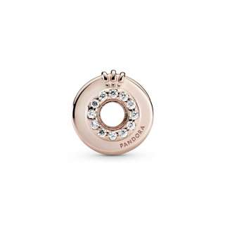 Open Centre Pavé Crown O Charm
