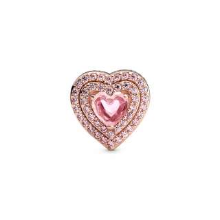 Sparkling Levelled Heart Charm 