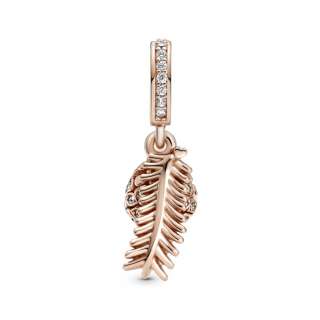 Sparkling Pine Cone Dangle Charm 