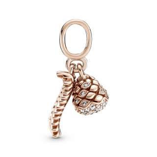 Sparkling Pine Cone Dangle Charm 