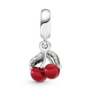 Asymmetrical Cherry Fruit Dangle Charm