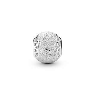 Glittering Texture Heart Charm