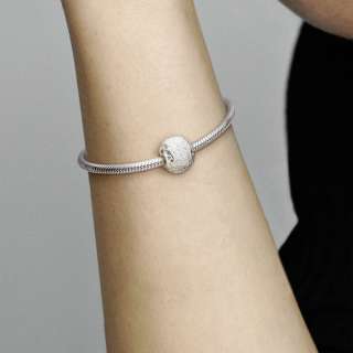 Glittering Texture Heart Charm