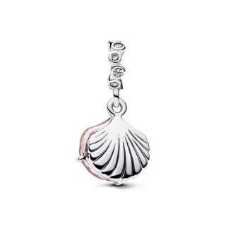 Coral-coloured Shell Double Dangle Charm