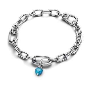 Turquoise-coloured Heart Mini Dangle Charm