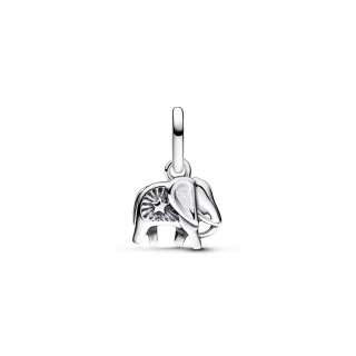 Turquoise-coloured Elephant Mini Dangle Charm