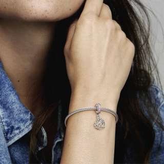 Pink Family Tree Dangle Charm
