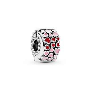 Pandora pink heart clip store