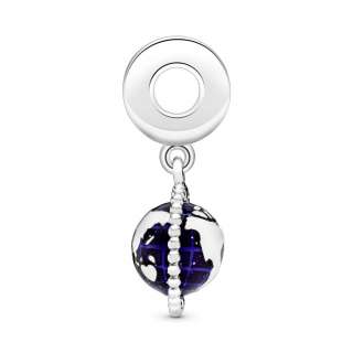 Spinning Globe Dangle Charm 