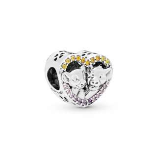 Disney The Lion King Simba & Nala Heart Charm