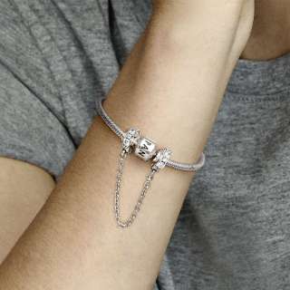 Clear Sparkle Safety Chain Charm