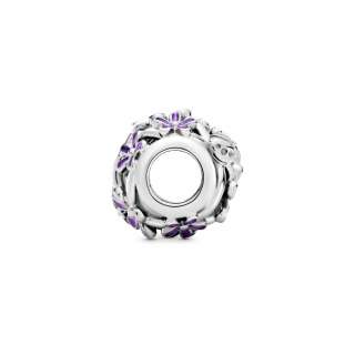 Openwork Purple Daisy Charm 