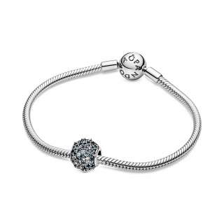 Teal Pavé Daisy Flower Charm