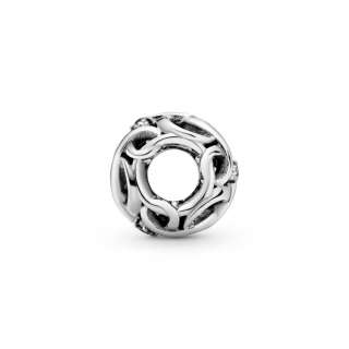 Openwork Woven Infinity Charm