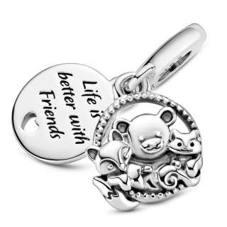 Bear, Fox & Squirrel Dangle Charm
