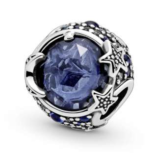 Celestial Blue Sparkling Stars Charm